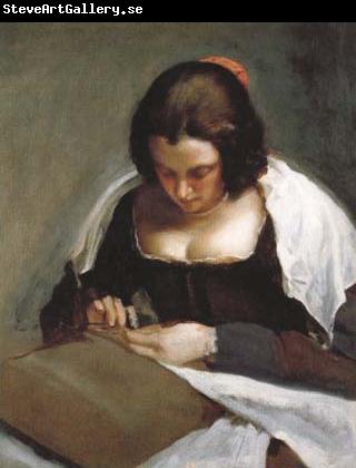 Diego Velazquez Portrait d'une Jeune Femme cousant (df02)